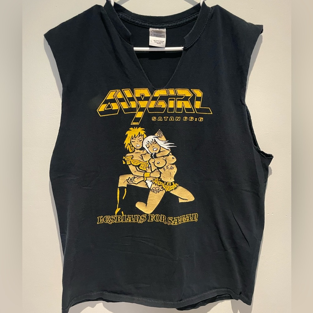 BugGirl “Lesbians for Satan” T-shirt.